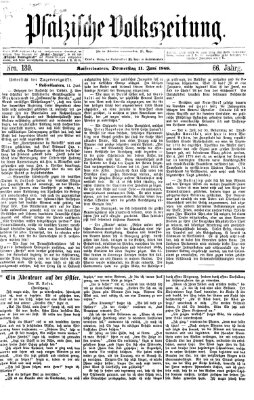 Pfälzische Volkszeitung Donnerstag 11. Juni 1868