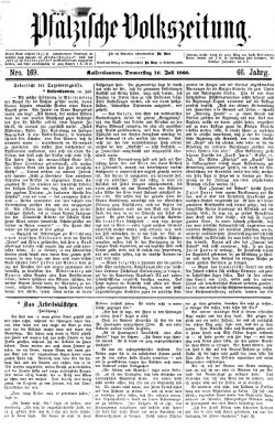 Pfälzische Volkszeitung Donnerstag 16. Juli 1868