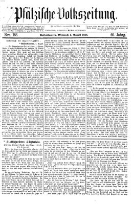 Pfälzische Volkszeitung Mittwoch 5. August 1868