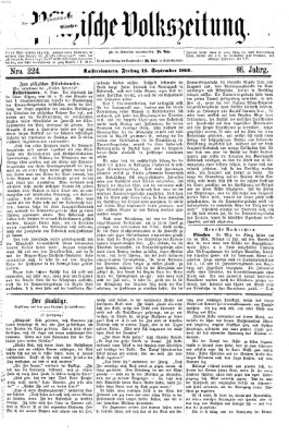 Pfälzische Volkszeitung Freitag 18. September 1868