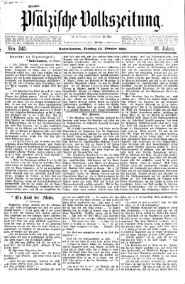 Pfälzische Volkszeitung Dienstag 13. Oktober 1868