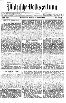 Pfälzische Volkszeitung Mittwoch 14. Oktober 1868