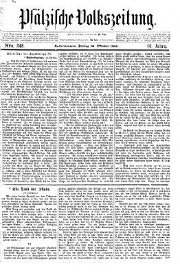 Pfälzische Volkszeitung Freitag 16. Oktober 1868