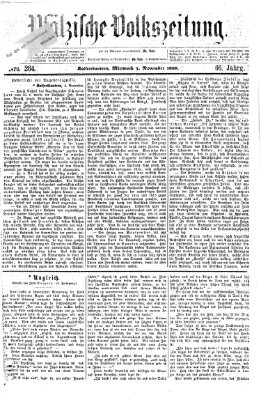 Pfälzische Volkszeitung Mittwoch 4. November 1868