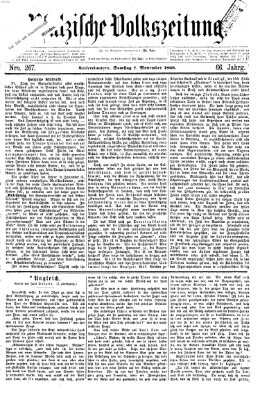 Pfälzische Volkszeitung Samstag 7. November 1868