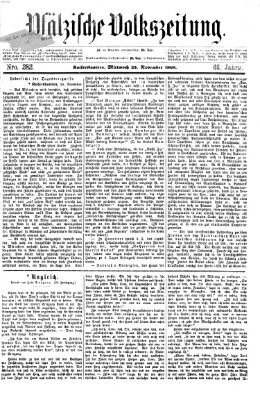 Pfälzische Volkszeitung Mittwoch 25. November 1868