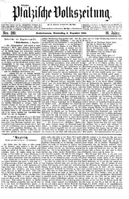 Pfälzische Volkszeitung Donnerstag 3. Dezember 1868