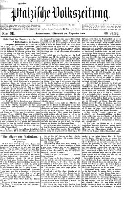 Pfälzische Volkszeitung Mittwoch 30. Dezember 1868