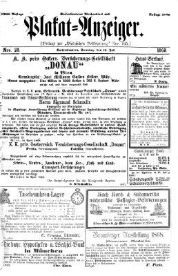 Pfälzische Volkszeitung Sonntag 12. Juli 1868