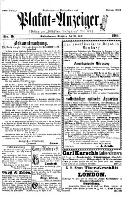 Pfälzische Volkszeitung Sonntag 26. Juli 1868