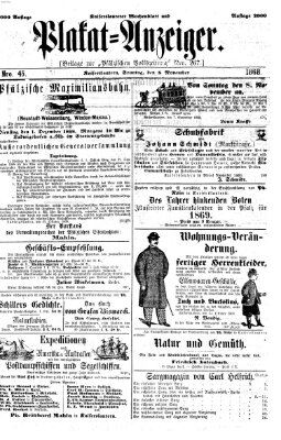 Pfälzische Volkszeitung Sonntag 8. November 1868