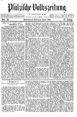 Pfälzische Volkszeitung Freitag 22. Januar 1869