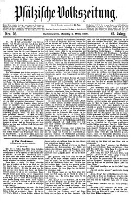 Pfälzische Volkszeitung Samstag 6. März 1869