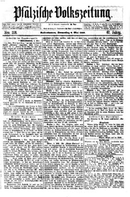 Pfälzische Volkszeitung Donnerstag 6. Mai 1869