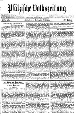 Pfälzische Volkszeitung Freitag 14. Mai 1869