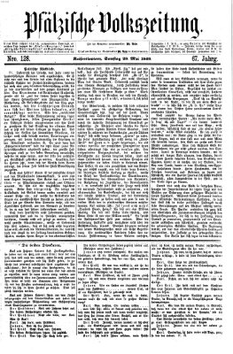 Pfälzische Volkszeitung Samstag 29. Mai 1869