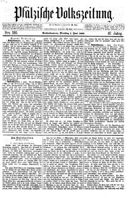 Pfälzische Volkszeitung Dienstag 1. Juni 1869