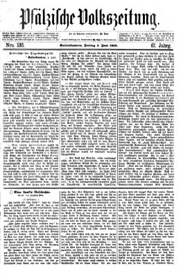 Pfälzische Volkszeitung Freitag 4. Juni 1869