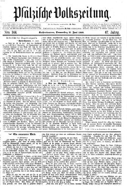 Pfälzische Volkszeitung Donnerstag 17. Juni 1869