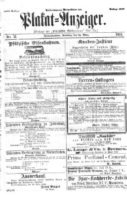 Pfälzische Volkszeitung Sonntag 28. März 1869