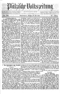 Pfälzische Volkszeitung Samstag 10. Juli 1869