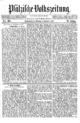 Pfälzische Volkszeitung Montag 6. Dezember 1869