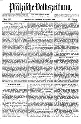 Pfälzische Volkszeitung Mittwoch 8. Dezember 1869