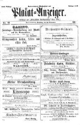 Pfälzische Volkszeitung Sunday 28. November 1869