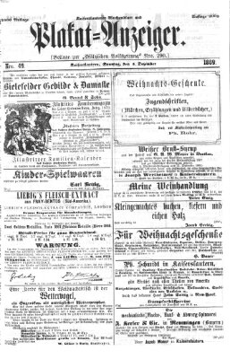 Pfälzische Volkszeitung Sonntag 5. Dezember 1869