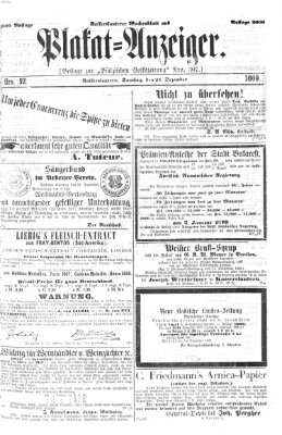 Pfälzische Volkszeitung Donnerstag 23. Dezember 1869