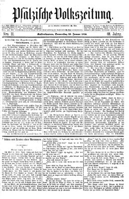 Pfälzische Volkszeitung Donnerstag 13. Januar 1870