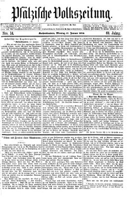 Pfälzische Volkszeitung Montag 17. Januar 1870