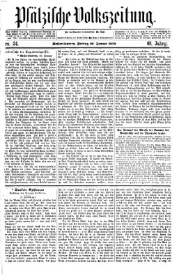 Pfälzische Volkszeitung Freitag 28. Januar 1870