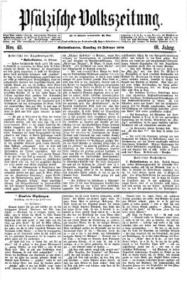 Pfälzische Volkszeitung Samstag 19. Februar 1870