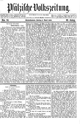 Pfälzische Volkszeitung Freitag 8. April 1870