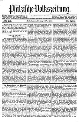 Pfälzische Volkszeitung Dienstag 3. Mai 1870