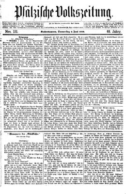 Pfälzische Volkszeitung Donnerstag 2. Juni 1870