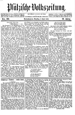 Pfälzische Volkszeitung Samstag 11. Juni 1870