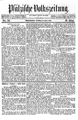 Pfälzische Volkszeitung Dienstag 14. Juni 1870