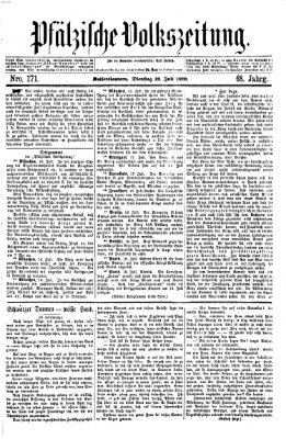 Pfälzische Volkszeitung Dienstag 19. Juli 1870