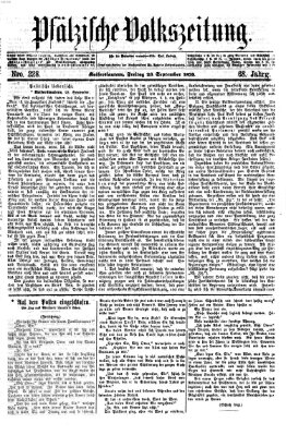 Pfälzische Volkszeitung Freitag 23. September 1870