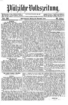 Pfälzische Volkszeitung Freitag 25. November 1870