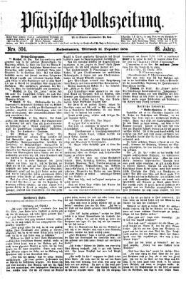 Pfälzische Volkszeitung Mittwoch 21. Dezember 1870