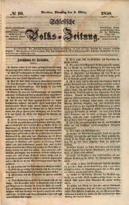 Schlesische Volks-Zeitung Dienstag 5. März 1850