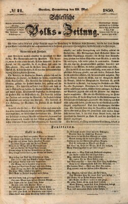 Schlesische Volks-Zeitung Donnerstag 23. Mai 1850