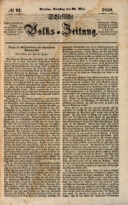 Schlesische Volks-Zeitung Dienstag 28. Mai 1850