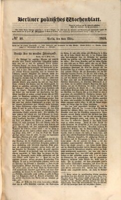 Berliner politisches Wochenblatt Samstag 8. März 1834