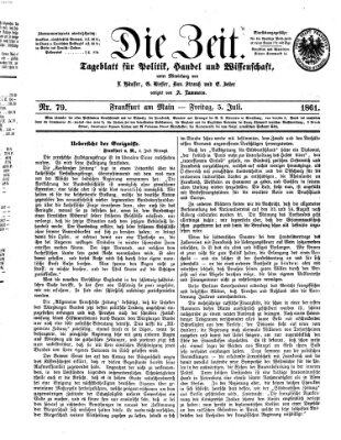 Die Zeit Freitag 5. Juli 1861