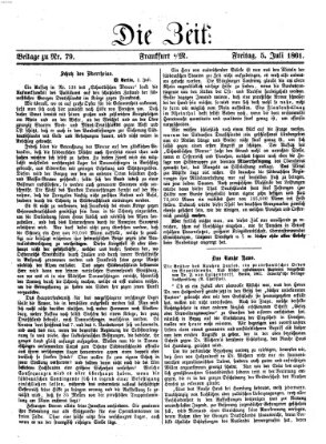 Die Zeit Freitag 5. Juli 1861