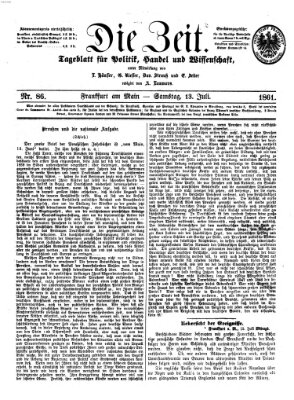 Die Zeit Samstag 13. Juli 1861